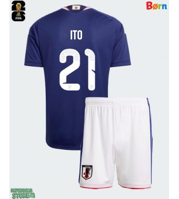 Japan Hiroki Ito #21 Replika Babytøj Hjemmebanesæt Børn VM 2026 Kortærmet (+ Korte bukser)